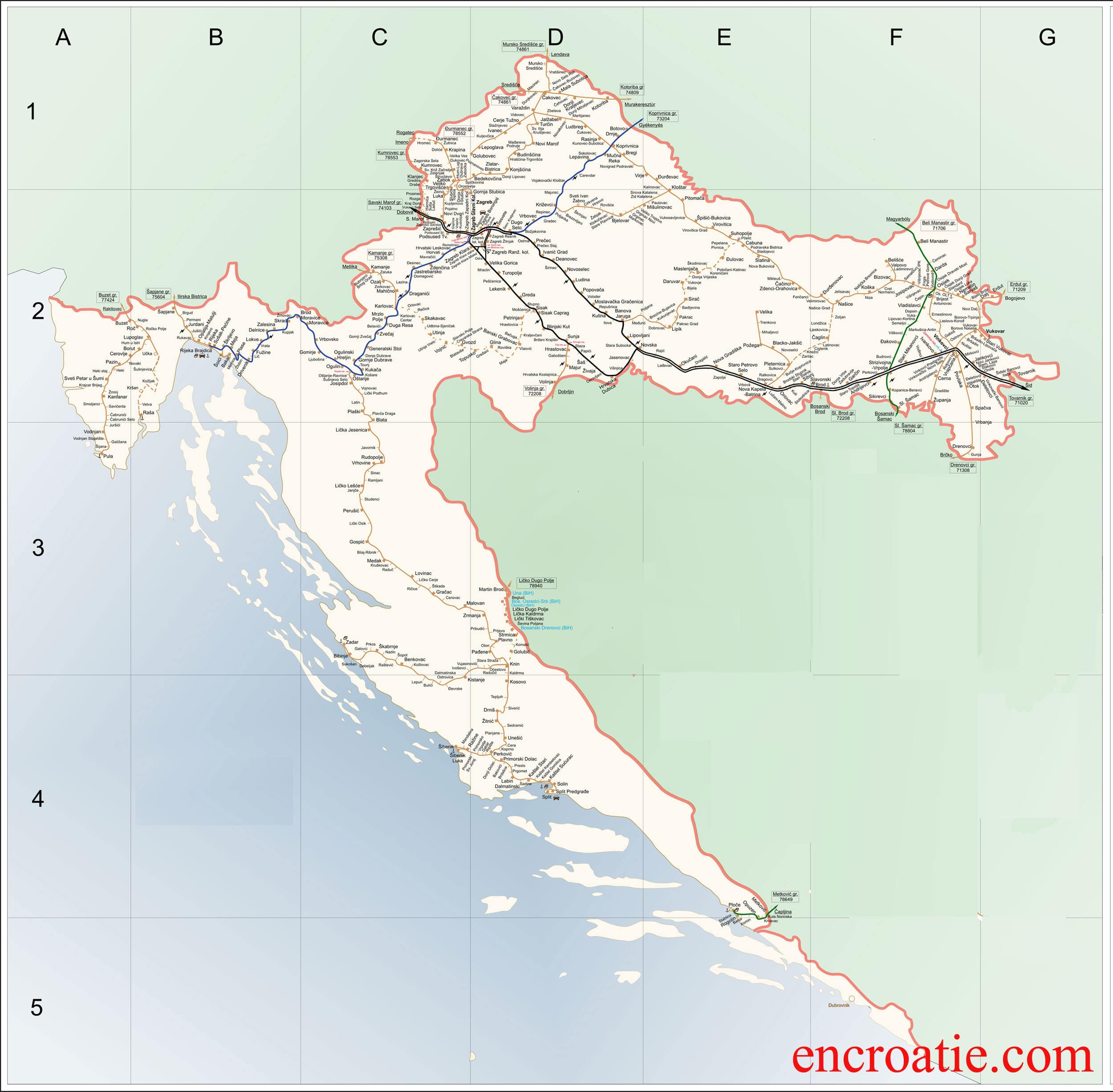 Carte De La Croatie Cartes Détaillées Des Régions Carte