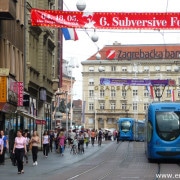 Tramway bleu de Zagreb