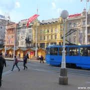 Tramway bleu de Zagreb