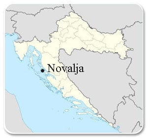 Novalja - Carte