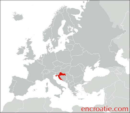 croatie-en-europe-carte