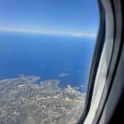 Vue sur les iles croates de l’avion